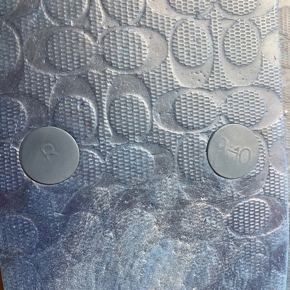 Coach Authentic Flip Flop Sandals Teal 9-10 - Picture 9 of 10